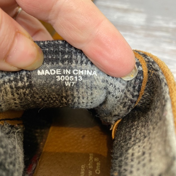 TOMS camel tan brown desert wedge lace up ankle boots booties size 7 - Picture 7 of 9